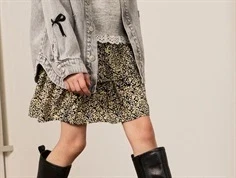 Name It pastel gul nederdel med blomster